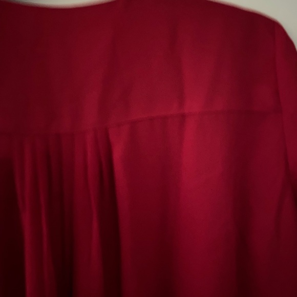 Cranberry Red Blouse - Picture 3 of 3